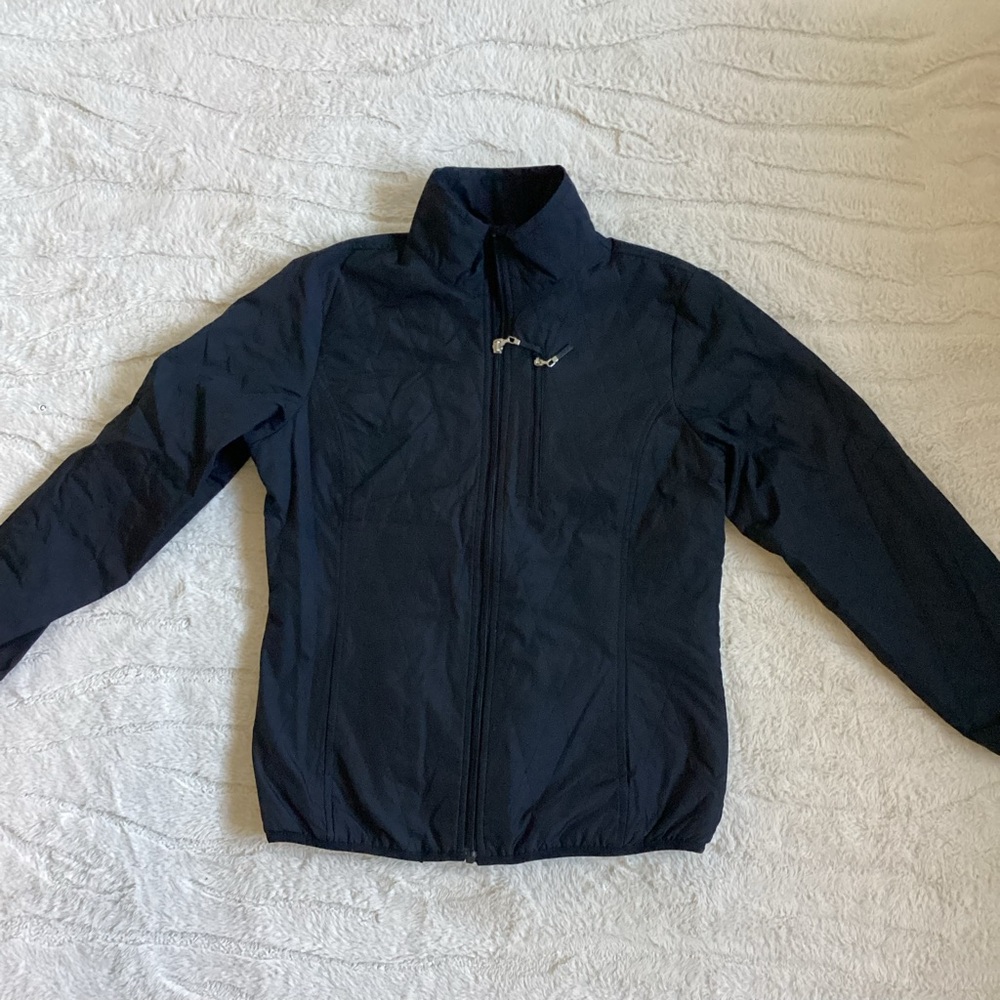 Izod XO Women’s Black Lightweight Jacket Full Zip Fleece Lined Size M